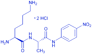 H-Lys-Ala-pNA · 2 HCl Structure