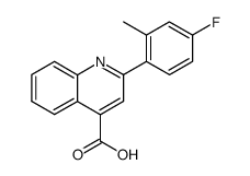 2-(4-fluoro-2-methyl-phenyl)-quinoline-4-carboxylic acid Structure