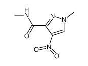 1-methyl-4-nitro-1H-pyrazole-3-carboxylic acid methylamide结构式