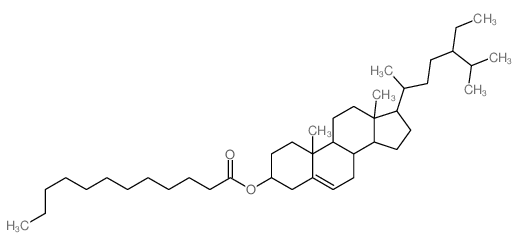 [17-(5-ethyl-6-methyl-heptan-2-yl)-10,13-dimethyl-2,3,4,7,8,9,11,12,14,15,16,17-dodecahydro-1H-cyclopenta[a]phenanthren-3-yl] dodecanoate Structure
