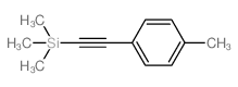 三甲基(对甲苯乙炔)硅烷结构式