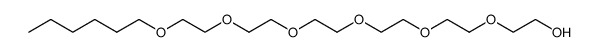 17-hexyloxy-3,6,9,12,15-pentaoxa-heptadecan-1-ol结构式