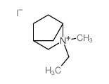 2-Azoniabicyclo[2.2.1]heptane, 2-ethyl-2-methyl-, iodide, (exo)-结构式