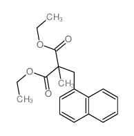 Propanedioic acid,methyl(1-naphthalenylmethyl)-, diethyl ester (9CI) structure