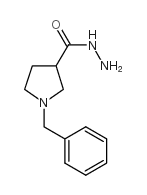 1-BENZYL-PYRROLIDINE-3-CARBOXYLIC ACID HYDRAZINE structure