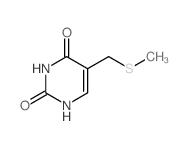 5-(methylsulfanylmethyl)-1H-pyrimidine-2,4-dione结构式