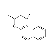 4,4,6-trimethyl-2-[(E)-2-phenylethenyl]-5,6-dihydro-1,3-oxazine Structure