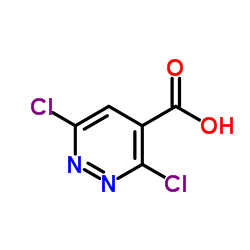 3,6-Dichloro-4-pyridazinecarboxylic acid Structure
