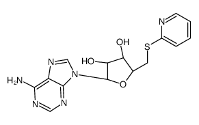 (2R,3R,4S,5S)-2-(6-aminopurin-9-yl)-5-(pyridin-2-ylsulfanylmethyl)oxolane-3,4-diol Structure