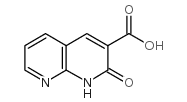2-氧代-1,2-二氢-1,8-萘啶-3-羧酸结构式