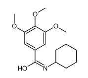 N-cyclohexyl-3,4,5-trimethoxybenzamide结构式
