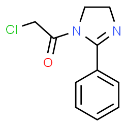 1H-Imidazole, 1-(chloroacetyl)-4,5-dihydro-2-phenyl- (9CI) structure