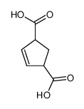 4-Cyclopentene-1,3-dicarboxylic acid Structure