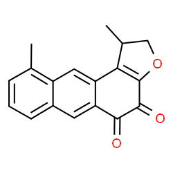 1,2-Dihydro-1,10-dimethylanthra[2,1-b]furan-4,5-dione结构式