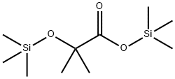 2-Methyl-2-[(trimethylsilyl)oxy]propionic acid trimethylsilyl ester结构式