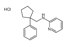 N-[(1-phenylcyclopentyl)methyl]pyridin-2-amine,hydrochloride Structure