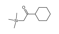 1-Cyclohexyl-2-(trimethylsilyl)ethanone structure