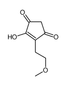 4-hydroxy-5-(2-methoxyethyl)cyclopent-4-ene-1,3-dione Structure