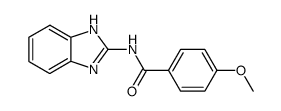 N-(1H-benzo[d]imidazole-2-yl)-4-methoxybenzamide结构式
