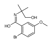 2-bromo-N-(1-hydroxy-2-methylpropan-2-yl)-5-methoxybenzamide Structure