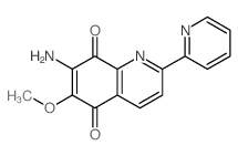 7-amino-6-methoxy-2-pyridin-2-ylquinoline-5,8-dione结构式