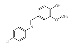 4-[[(4-chlorophenyl)amino]methylidene]-2-methoxy-cyclohexa-2,5-dien-1-one Structure