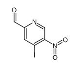 2-Pyridinecarboxaldehyde, 4-methyl-5-nitro- Structure