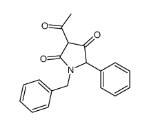 3-acetyl-1-benzyl-5-phenylpyrrolidine-2,4-dione Structure