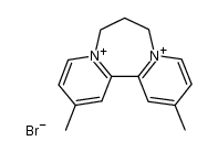 7,8-dihydro-2,12-dimethyl-6H-dipyrido[1,2-a:2',1'-c][1,4]diazepinediium dibromide结构式