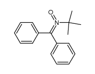 N-(diphenylmethylene)-2-methylpropan-2-amine oxide结构式