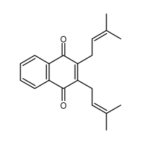 2,3-di-(3-methyl-but-2-enyl)-1,4-naphthoquinone Structure