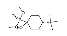 (4-tert-Butyl-1-hydroxy-cyclohexyl)-phosphonic acid dimethyl ester结构式