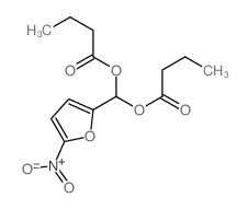 [butanoyloxy-(5-nitro-2-furyl)methyl] butanoate Structure