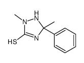 2,5-dimethyl-5-phenyl-1,2,4-triazolidine-3-thione结构式