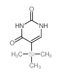 2,4(1H,3H)-Pyrimidinedione,5-(trimethylsilyl)-结构式