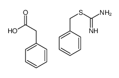 benzyl carbamimidothioate,2-phenylacetic acid结构式