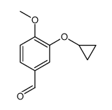 3-cyclopropyloxy-4-methoxybenzaldehyde结构式
