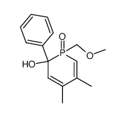 1-methoxymethyl-4,5-dimethyl-1-oxo-2-phenyl-1,2-dihydro-1λ5-phosphinin-2-ol结构式