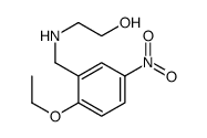 2-[[(2-Ethoxy-5-nitrophenyl)methyl]amino]ethanol structure