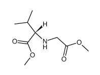 N-(methoxycarbonyl)methyl-L-valine methyl ester Structure