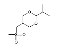 5-(methylsulfonylmethyl)-2-propan-2-yl-1,3-dioxane Structure