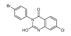 3-(4-bromophenyl)-7-chloro-1H-quinazoline-2,4-dione结构式