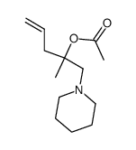 4-acetoxy-4-methyl-5-piperidin-1-yl-pent-1-ene Structure