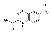 7-nitro-2H-1,2,4-benzoxadiazine-3-carboxamide结构式