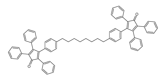 p,p'-Bis-[3-oxo-2,4,5-triphenylcyclopentadien(1,4)-yl-(1)]-1,8-diphenyloctan结构式