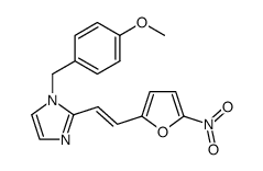 1-(4-Methoxy-benzyl)-2-[(E)-2-(5-nitro-furan-2-yl)-vinyl]-1H-imidazole结构式