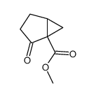 2-oxo-bicyclo[3.1.0]hexane-1-carboxylic acid methyl ester结构式