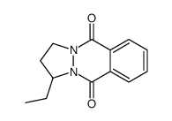 3-ethyl-2,3-dihydro-1H-pyrazolo[1,2-b]phthalazine-5,10-dione结构式