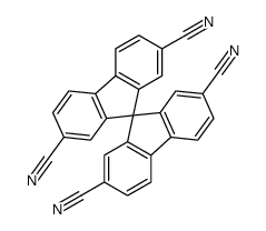 9,9'-spirobi[fluorene]-2,2',7,7'-tetracarbonitrile Structure