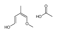 acetic acid,4-methoxy-3-methylbuta-1,3-dien-1-ol结构式